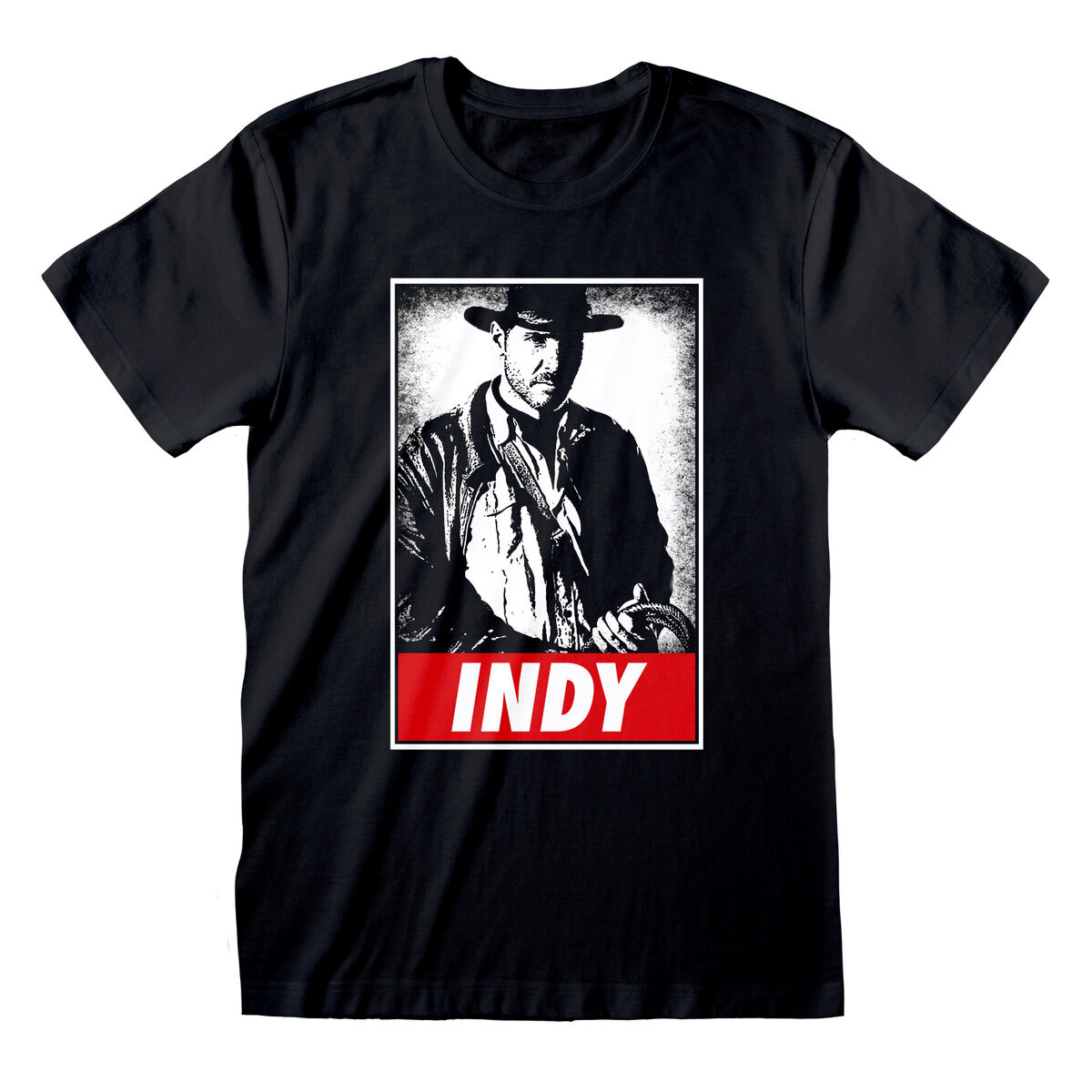 Short Sleeve T-Shirt Indiana Jones Indy Black Unisex S