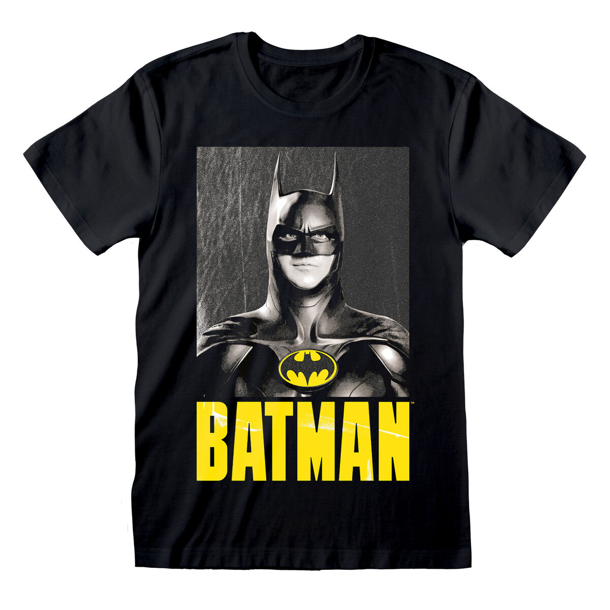 Short Sleeve T-Shirt Batman Keaton Batman Black Unisex S
